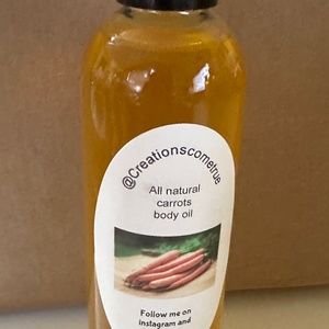 All natural carrots body oil